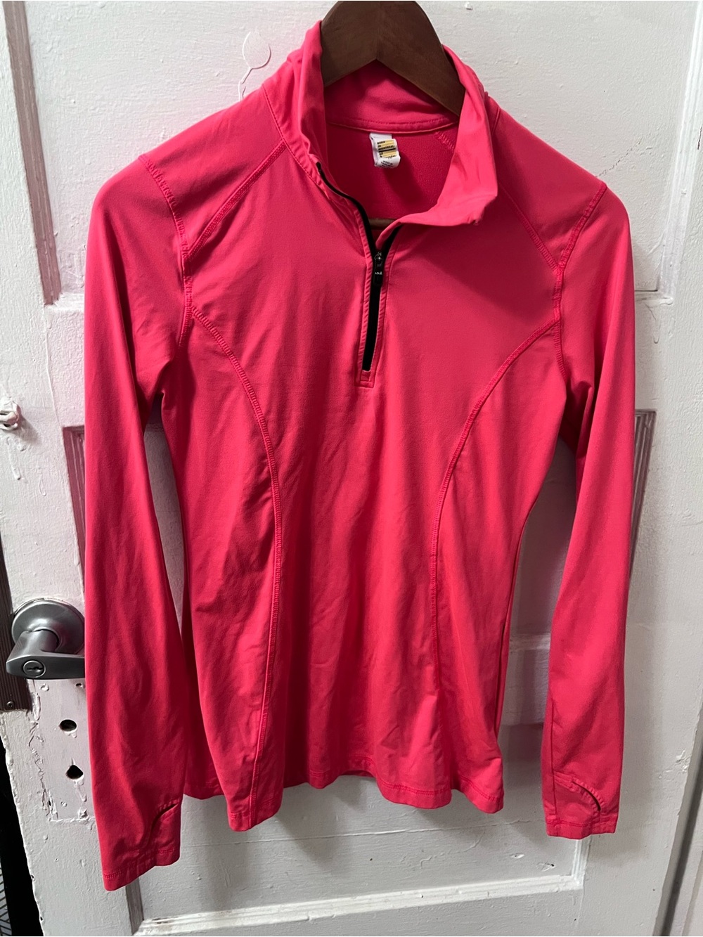 Lole Women’s Long-Sleeve Quarter-Zip Performance Top - Pink